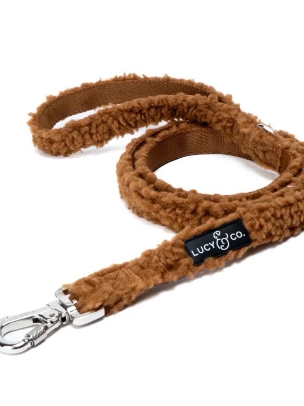 Lucy & Co. Plush Brown Dog Leash